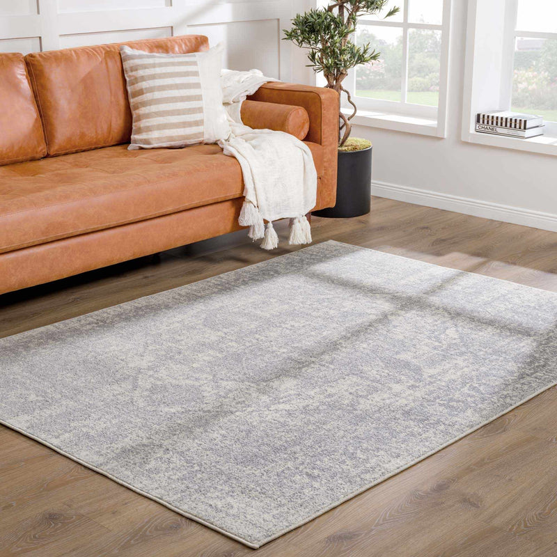 Peeta Gray Medallion Area Rug by Hauteloom