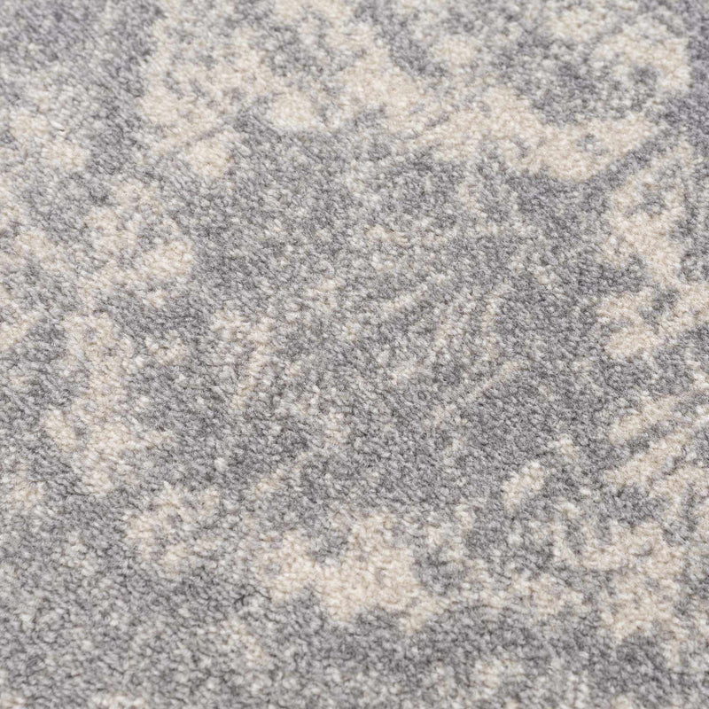 Peeta Gray Medallion Area Rug by Hauteloom