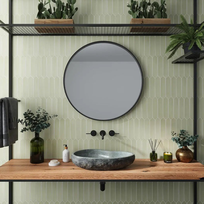 Moss Green 2x10 Matte Picket Ceramic Tile (44 pack, 5.38 sq ft/case) by Apollo Tile