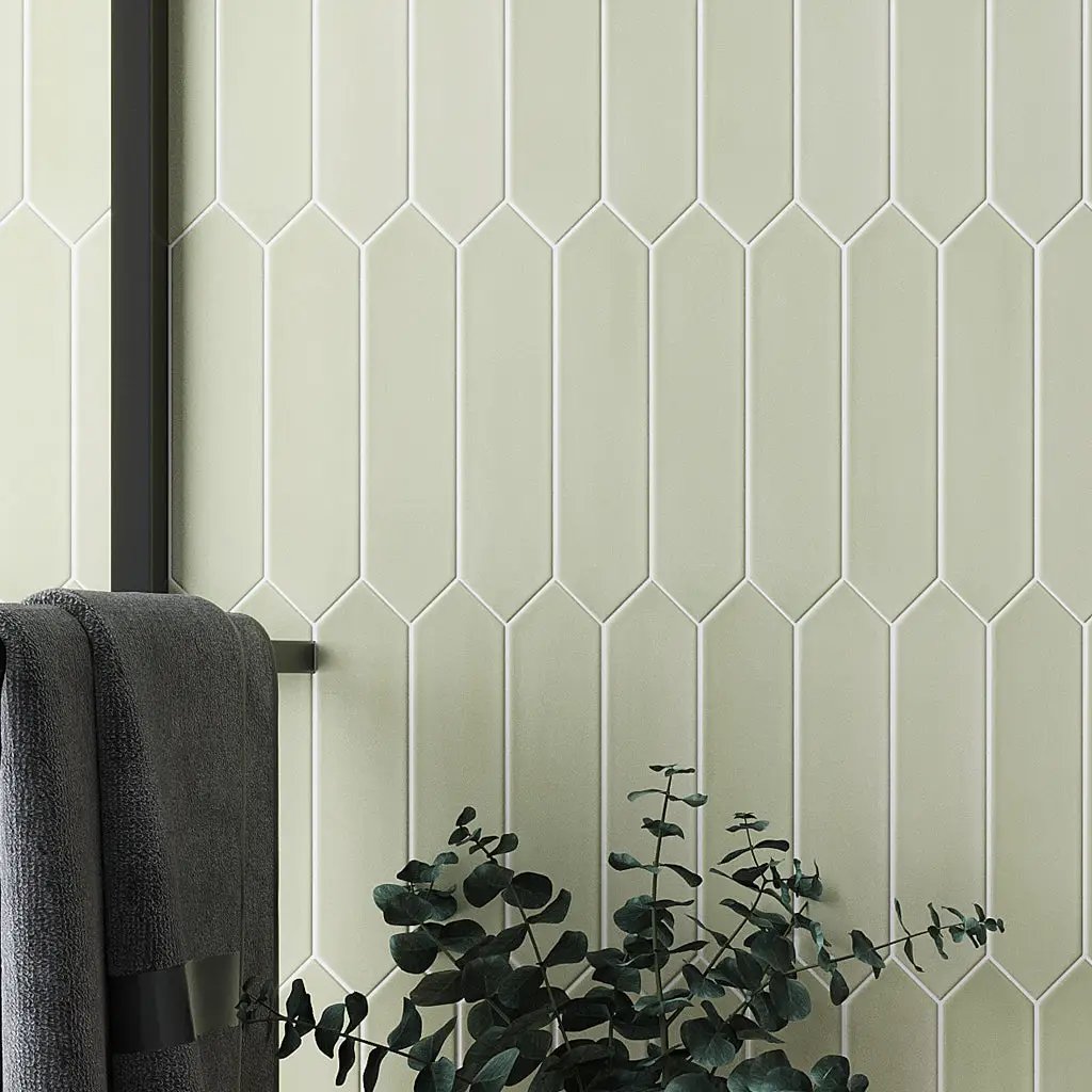 Moss Green 2x10 Matte Picket Ceramic Tile (44 pack, 5.38 sq ft/case) by Apollo Tile