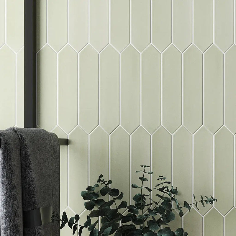 Moss Green 2x10 Matte Picket Ceramic Tile (44 pack, 5.38 sq ft/case) by Apollo Tile