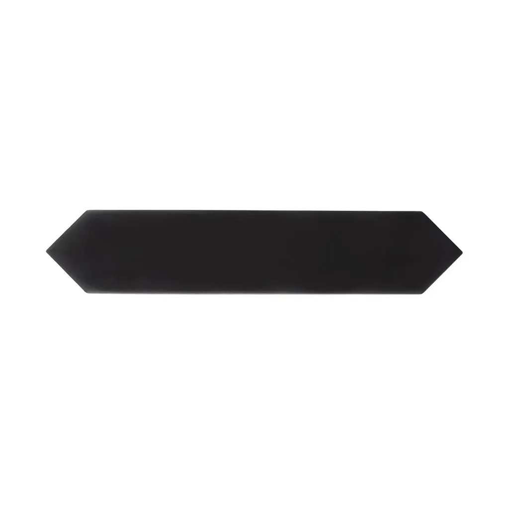 Black 2x10 Matte Picket Ceramic Tile (44 pack, 5.38 sq ft/case) by Apollo Tile