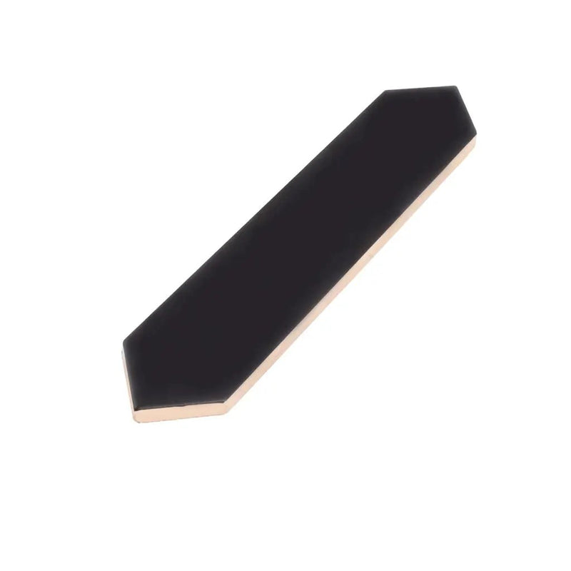 Black 2x10 Matte Picket Ceramic Tile (44 pack, 5.38 sq ft/case) by Apollo Tile