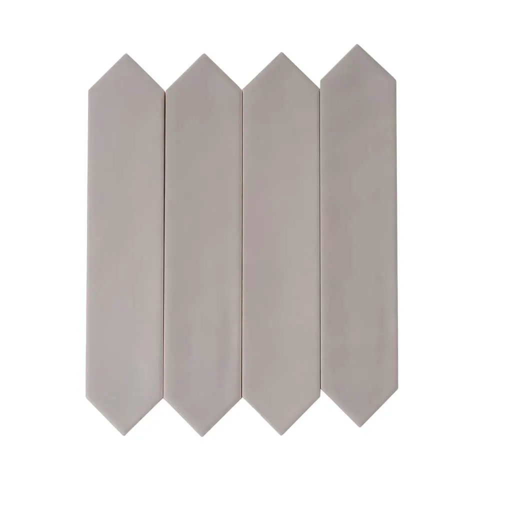 Gray 2x10 Matte Picket Ceramic Tile (44 pack, 5.38 sq ft/case) by Apollo Tile