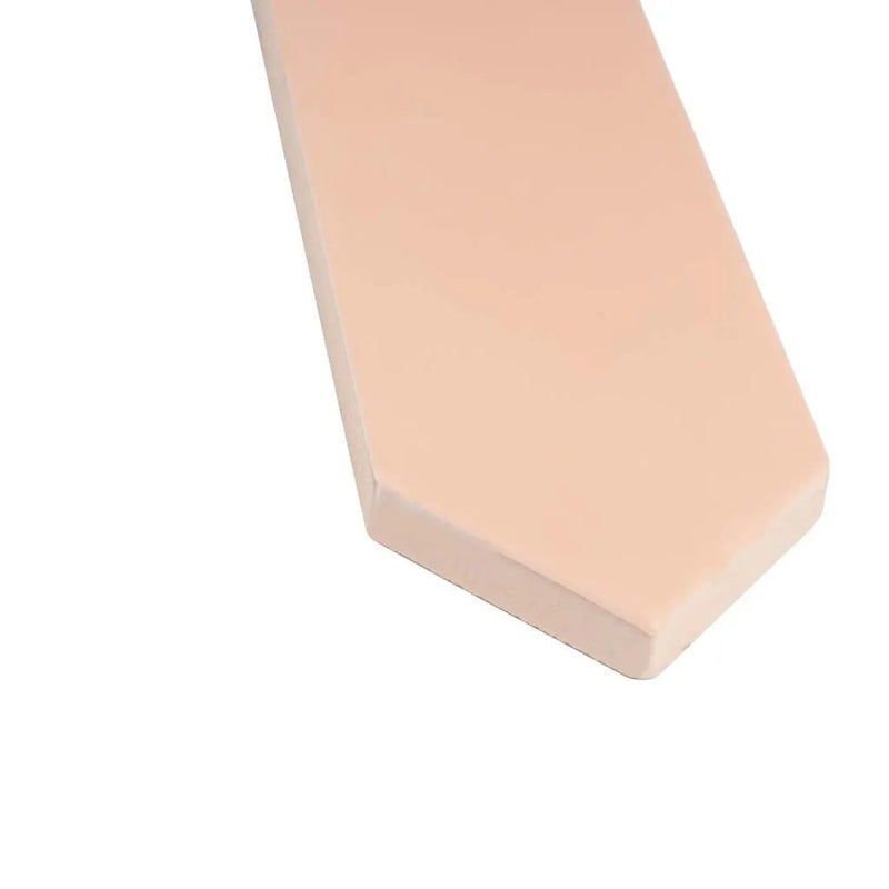Blush Pink 2x10 Matte Picket Ceramic Tile (44 pack, 5.38 sq ft/case) by Apollo Tile