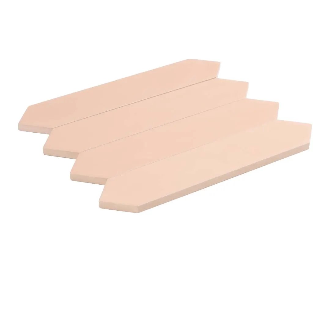 Blush Pink 2x10 Matte Picket Ceramic Tile (44 pack, 5.38 sq ft/case) by Apollo Tile