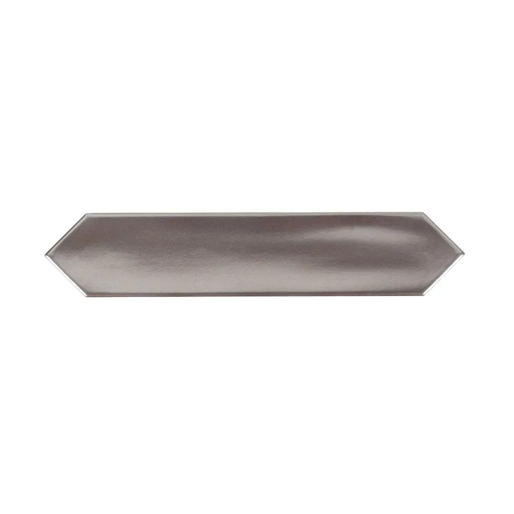 Metallic Silver 2x10 Glossy Picket Ceramic Tile (44 pack, 5.38 sq ft/case) by Apollo Tile