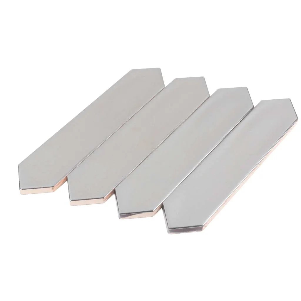 Metallic Silver 2x10 Glossy Picket Ceramic Tile (44 pack, 5.38 sq ft/case) by Apollo Tile