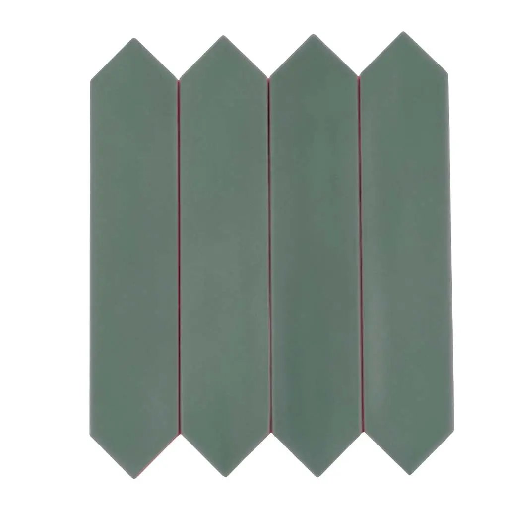 Pine Green 2x10 Matte Picket Ceramic Tile (44 pack, 5.38 sq ft/case) by Apollo Tile