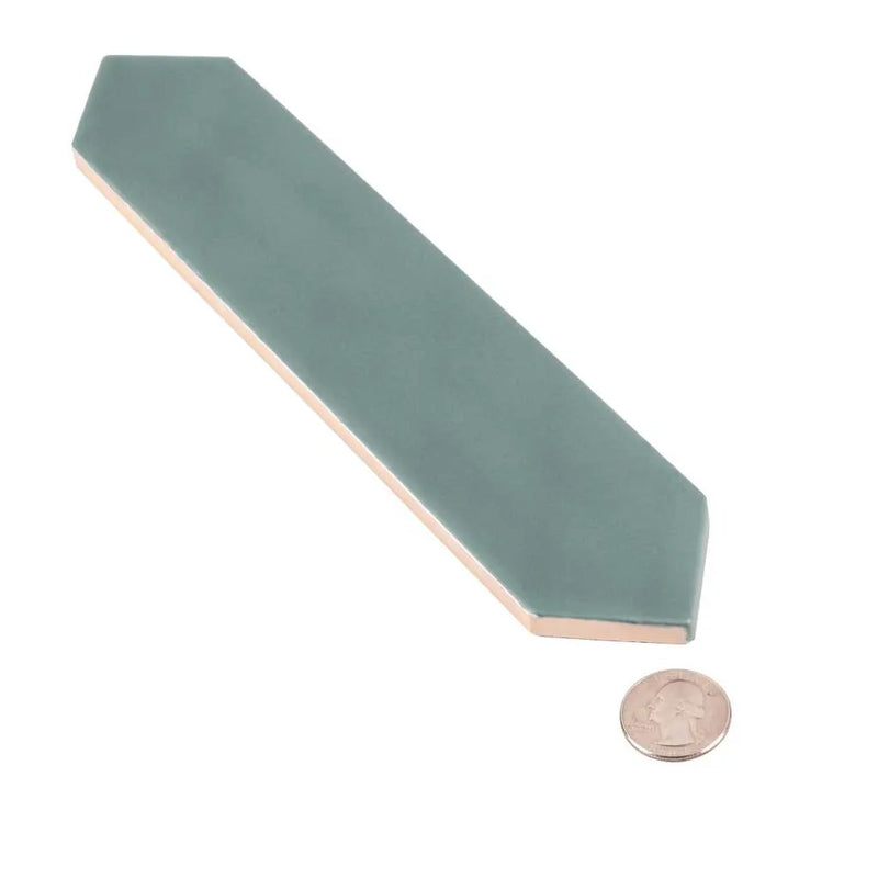 Pine Green 2x10 Matte Picket Ceramic Tile (44 pack, 5.38 sq ft/case) by Apollo Tile