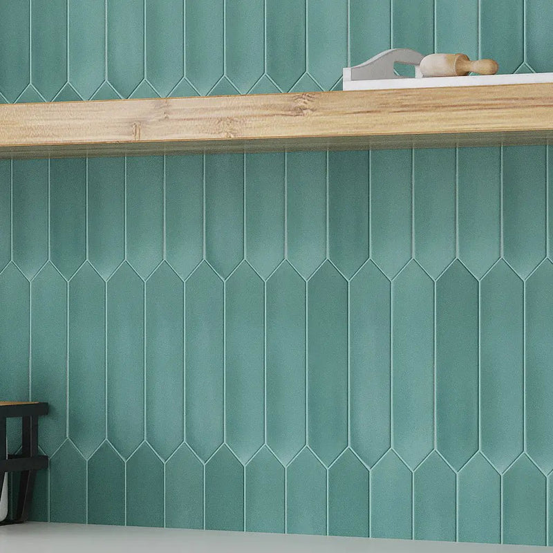 Pine Green 2x10 Matte Picket Ceramic Tile (44 pack, 5.38 sq ft/case) by Apollo Tile