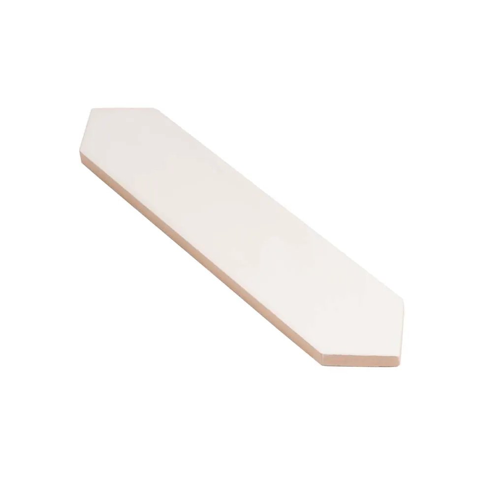 Cotton White 2x10 Matte Picket Ceramic Tile (44 pack, 5.38 sq ft/case) by Apollo Tile