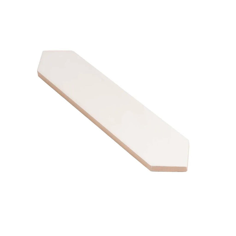 Cotton White 2x10 Matte Picket Ceramic Tile (44 pack, 5.38 sq ft/case) by Apollo Tile