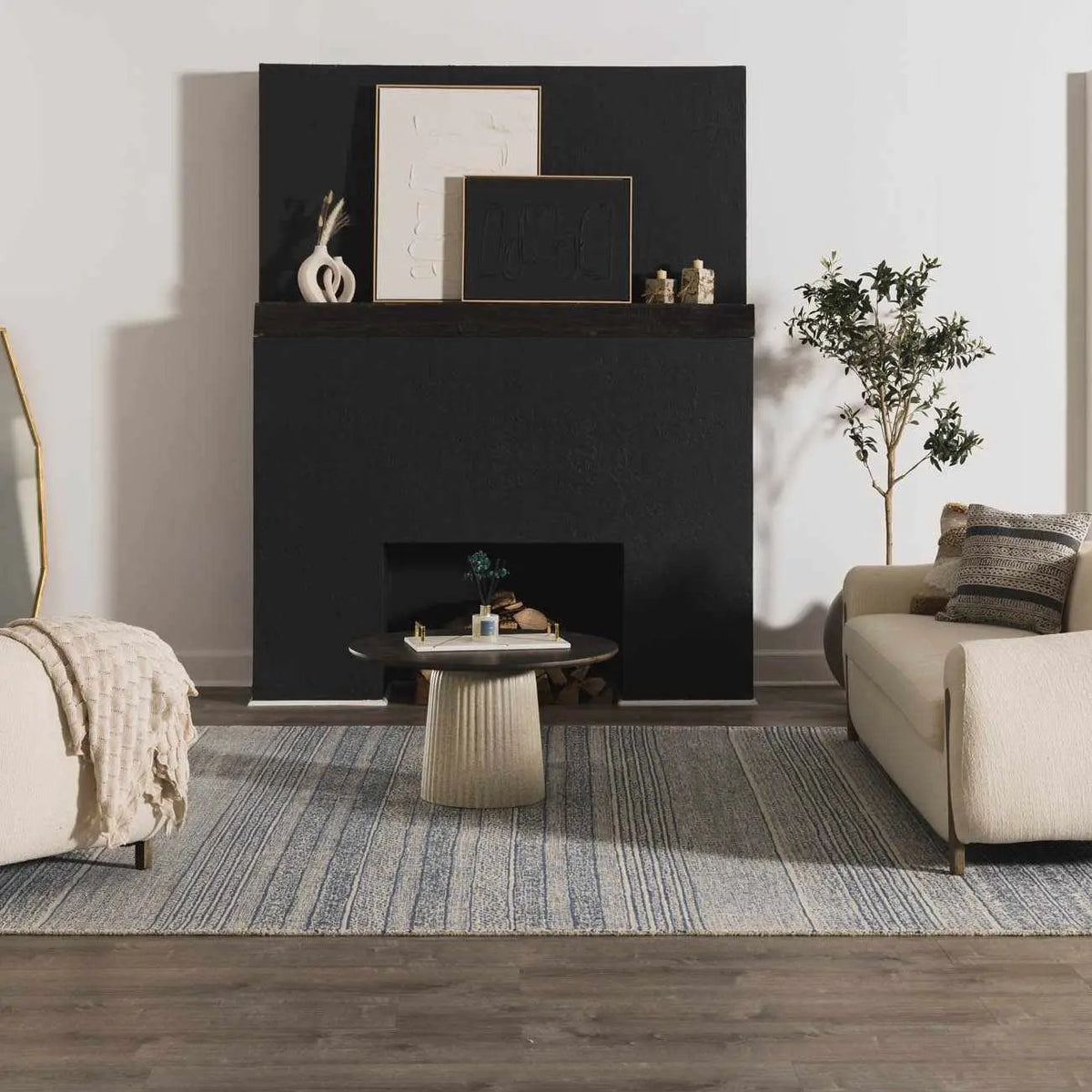 Allport Tufted Maroc Wool Rug, installed in a room