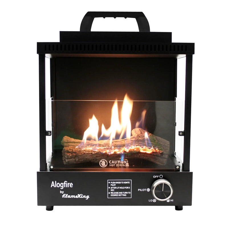 Flame King Portable Propane Alogfire Fireplace Heater Indoor and Outdoor by Flame King Products