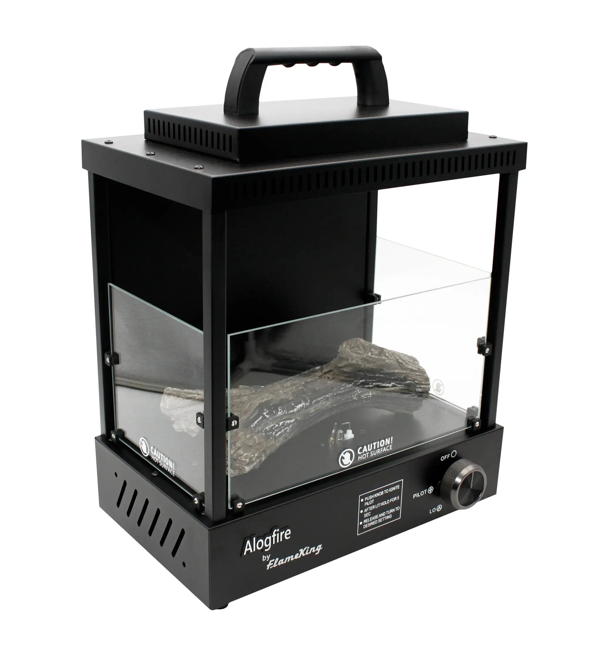 Flame King Portable Propane Alogfire Fireplace Heater Indoor and Outdoor by Flame King Products