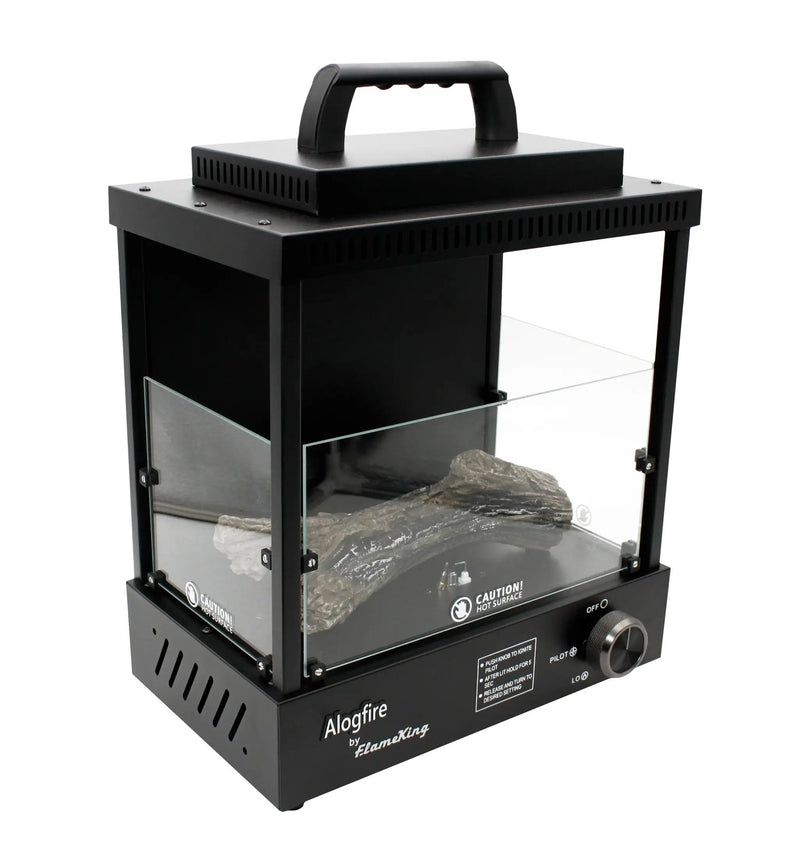 Flame King Portable Propane Alogfire Fireplace Heater Indoor and Outdoor by Flame King Products