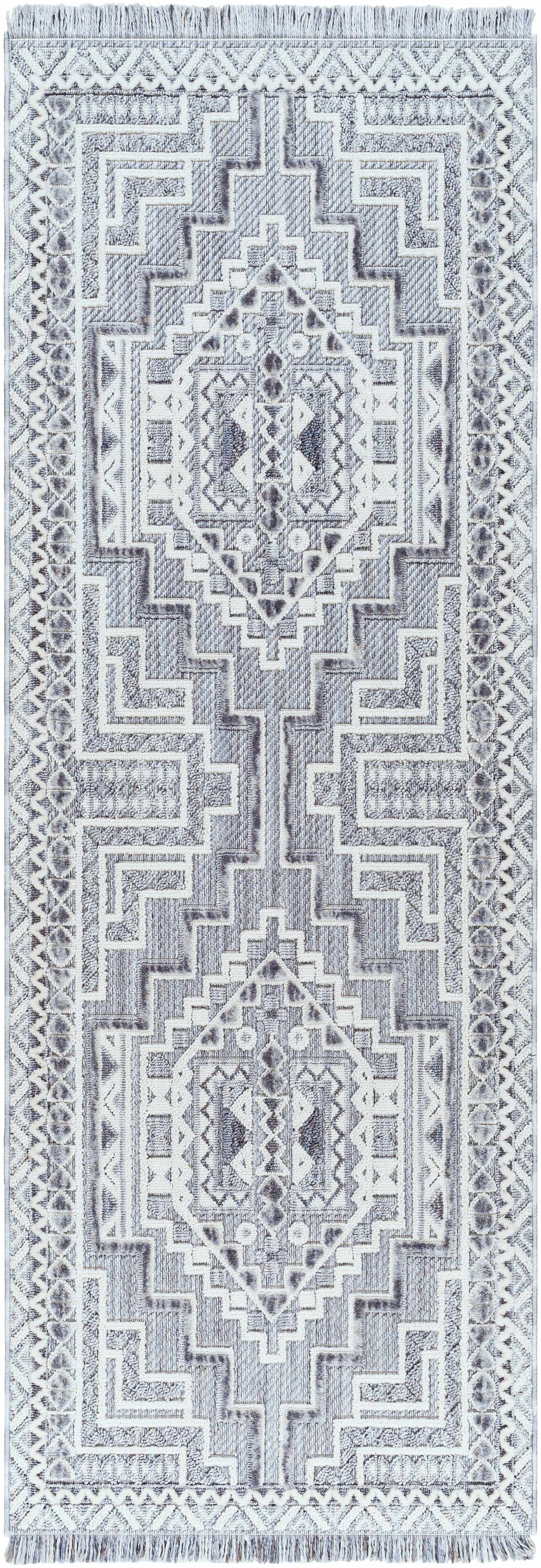 Alya 3D Saxony with Fringes Area Rug - Clearance, photo 3 of 9