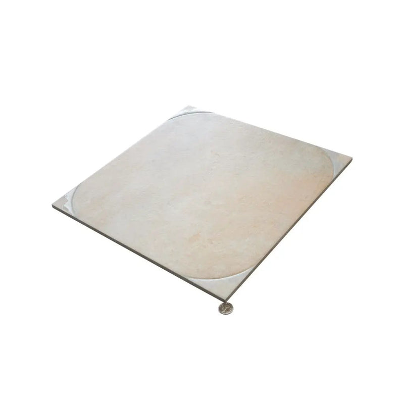 Boutique beige 18x18 Matte Square Porcelain Large Format Tile (7 pack, 14.75 sq ft/case) by Apollo Tile