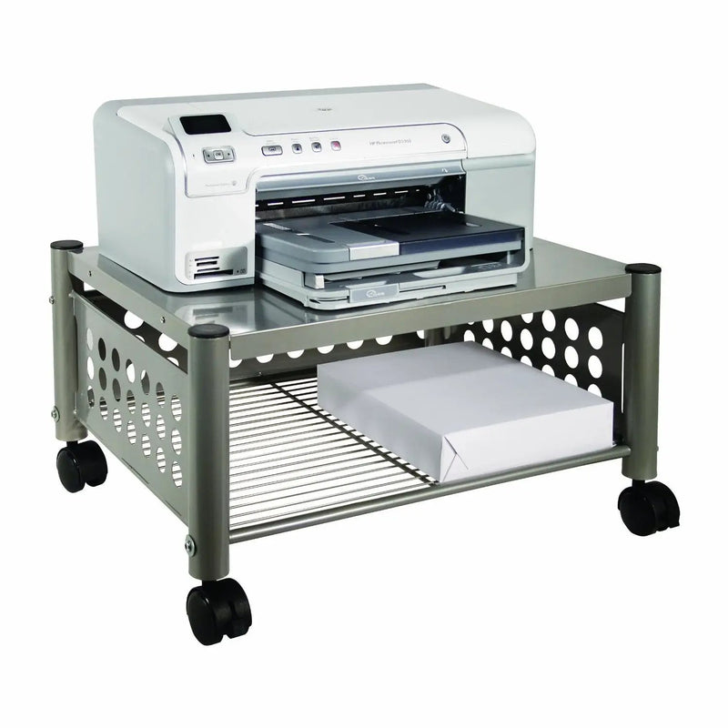 Mobile Heavy Duty Under-desk Printer Stand in Matte Gray by HomePacific
