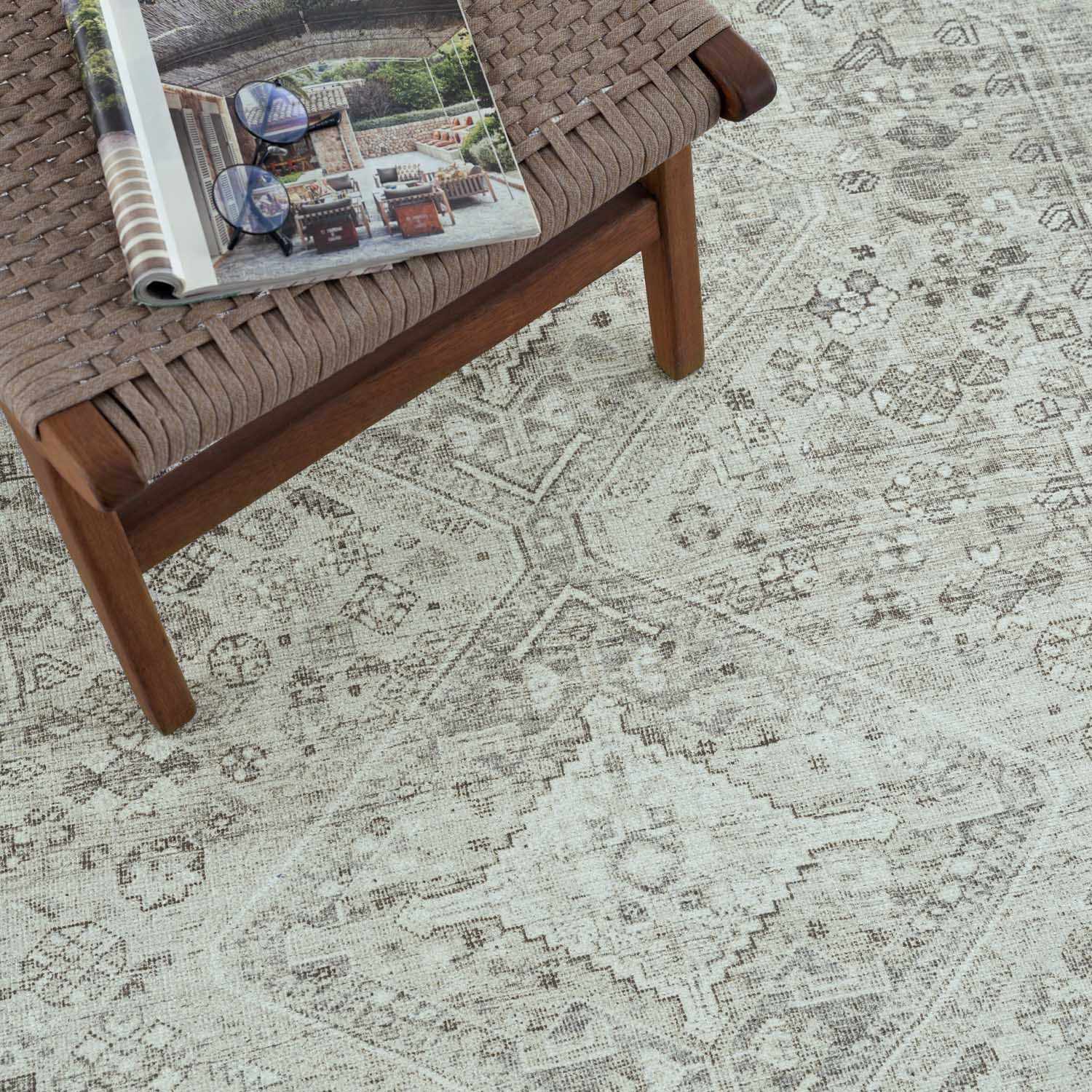 Barny Sage Flat Pile Washable Rug by Boutique Rugs