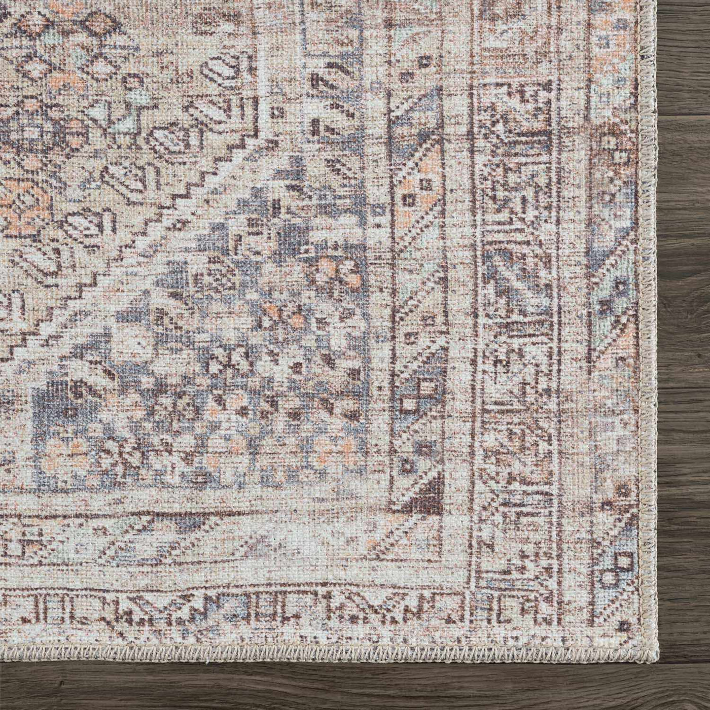 Barny Tan Washable Area Rug by Boutique Rugs
