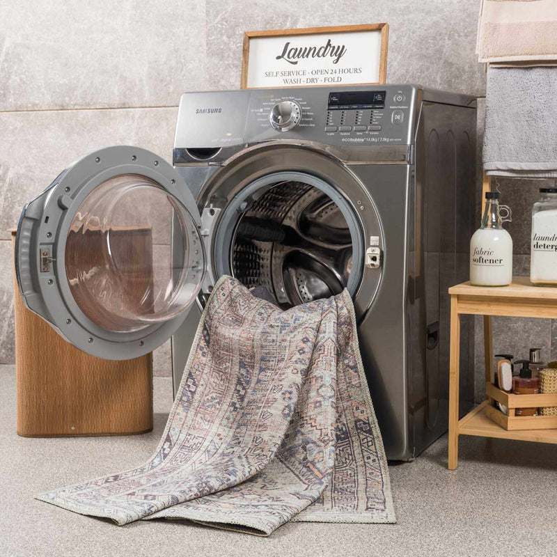 Barny Tan Washable Area Rug by Boutique Rugs