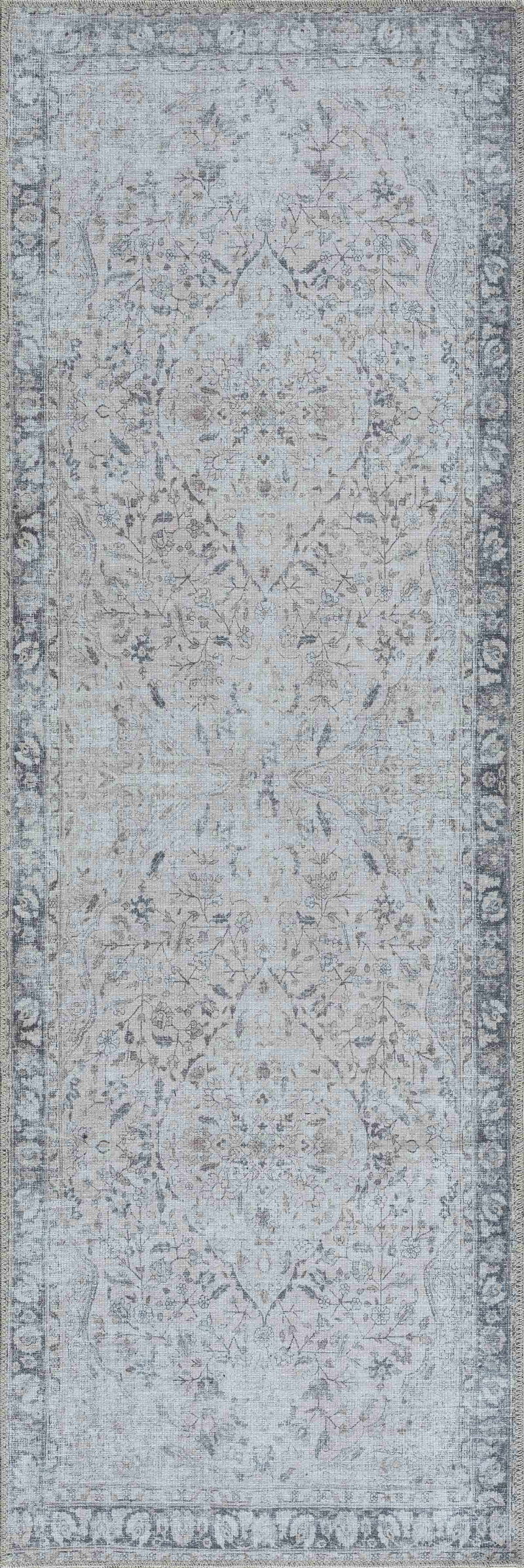 Haile Green & Pink Washable Area Rug - Clearance by Boutique Rugs