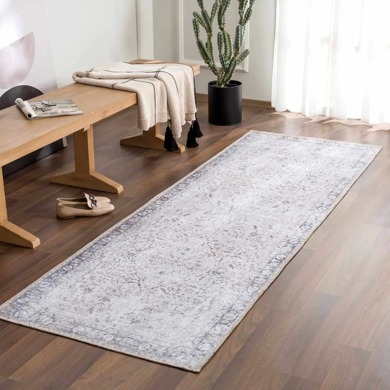 Haile Green & Pink Washable Area Rug - Clearance by Boutique Rugs