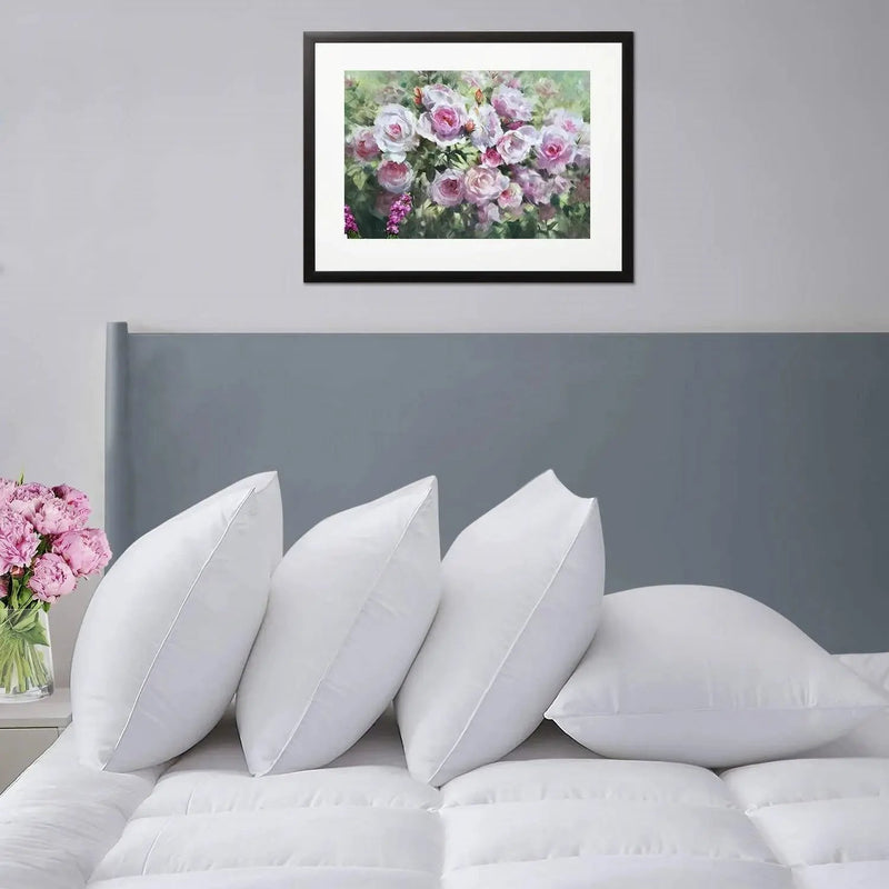 Set of 4 - Queen size Down Alternative Pillows - Machine Washable by HomePacific