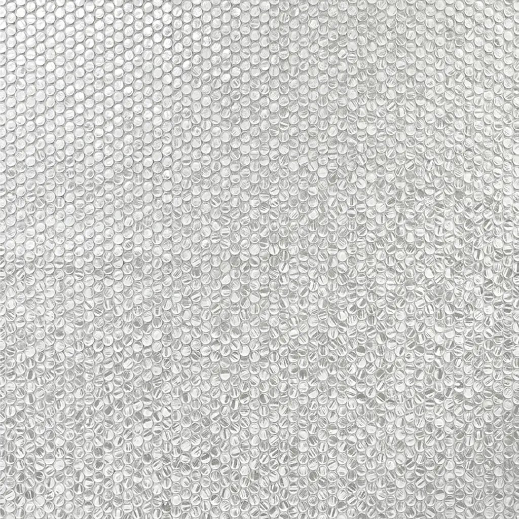 Silver 12x12 Glossy Penny Round Glass Mosaic Tile (10 pack, 10.34 sq ft/case) by Apollo Tile