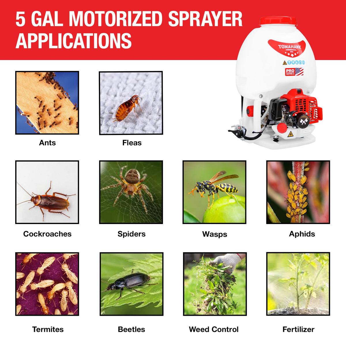 5 Gallon Gas Backpack Sprayer 450 PSI Pump for Mosquitoes Pesticides, photo 12 of 12