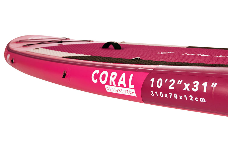 Aqua Marina CORAL 10'2" Inflatable Paddle Board All-Around Advanced SUP, photo 14 of 25
