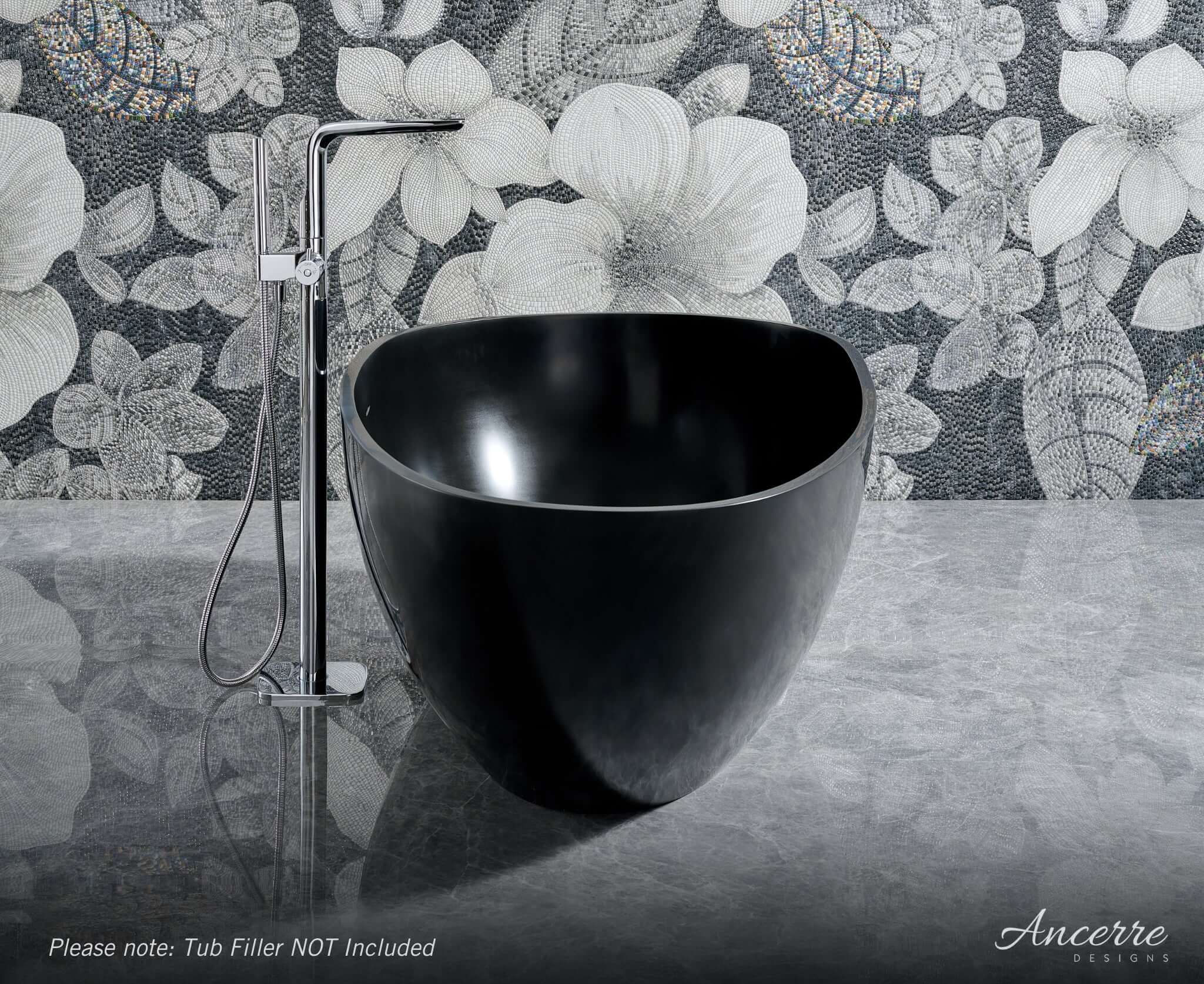 Arden 67” Freestanding Solid Surface Bathtub by Ancerre Designs
