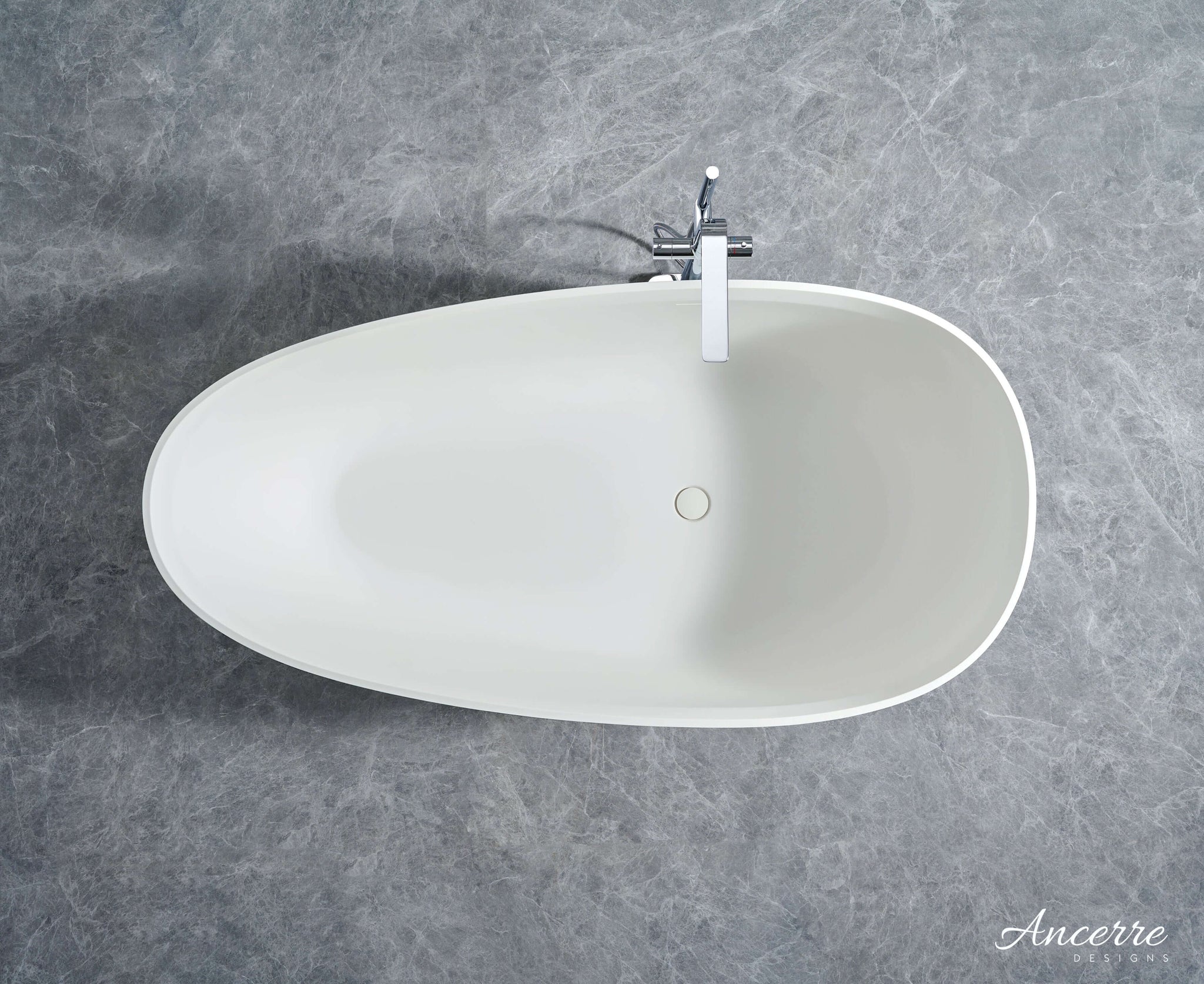 Arden 67” Freestanding Solid Surface Bathtub by Ancerre Designs