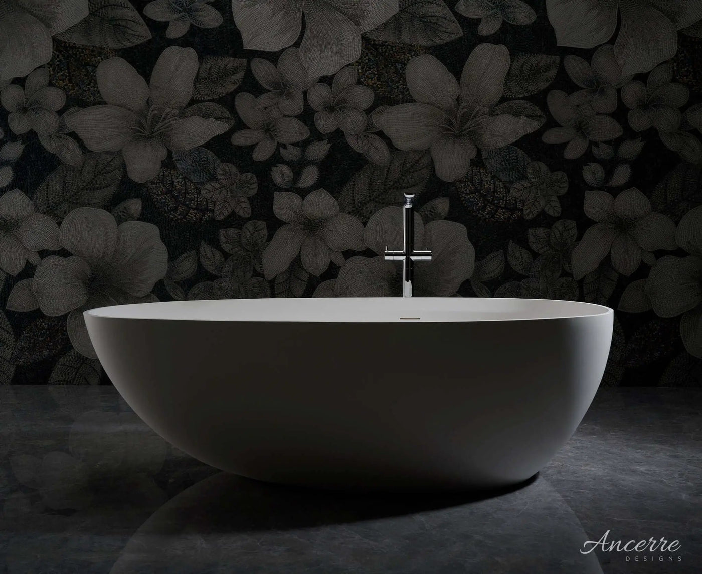 Arden 67” Freestanding Solid Surface Bathtub by Ancerre Designs