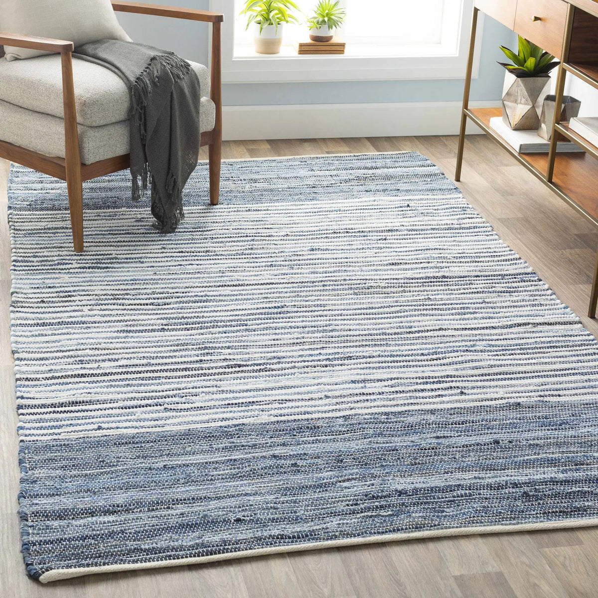 Armona Area Rug, installed in a room