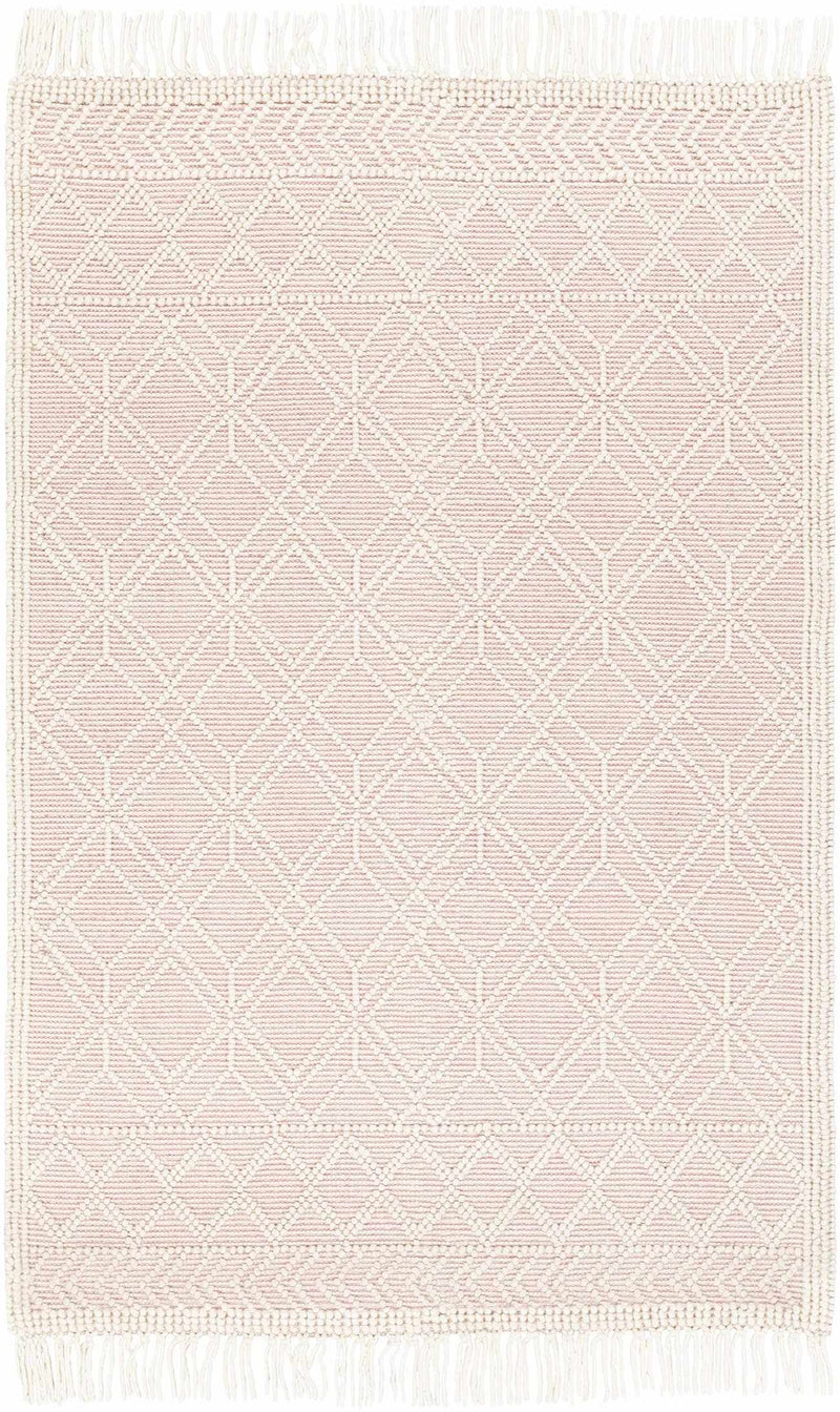 Ramsbury Soft Pink Wool Rug - Clearance by Boutique Rugs