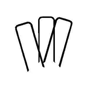 500 Pack of Anchor Staples Fabric Pins for Landscape Fabric by HomePacific