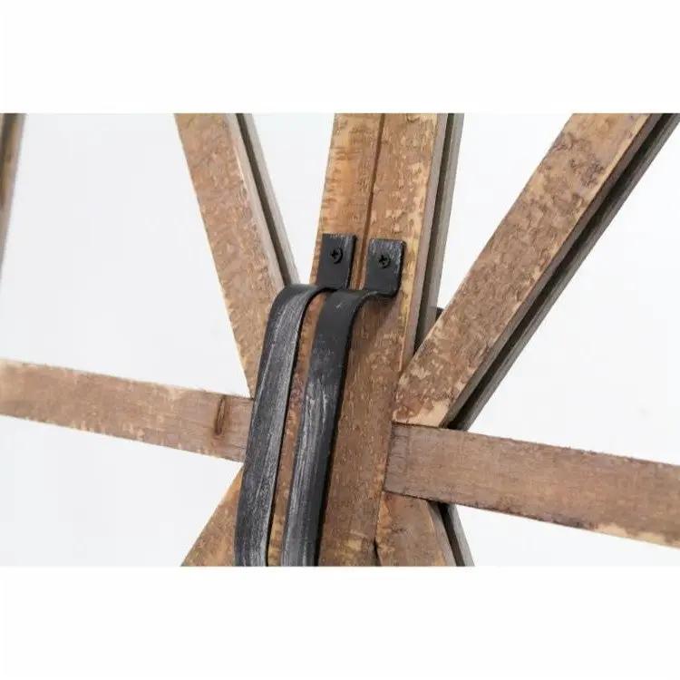 Rustic Vintage Faux Barn Doors Farmhouse Wall Mirror by HomePacific