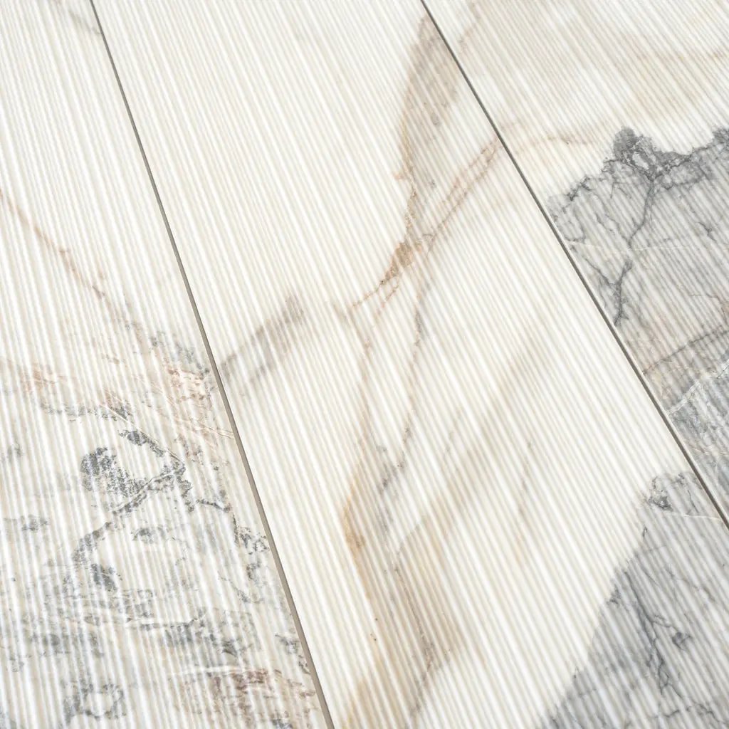 Cool White with Subtle Gray 12x48 Matte Porcelain Large Format Tile (3 pack, 11.63 sq ft/case) by Apollo Tile