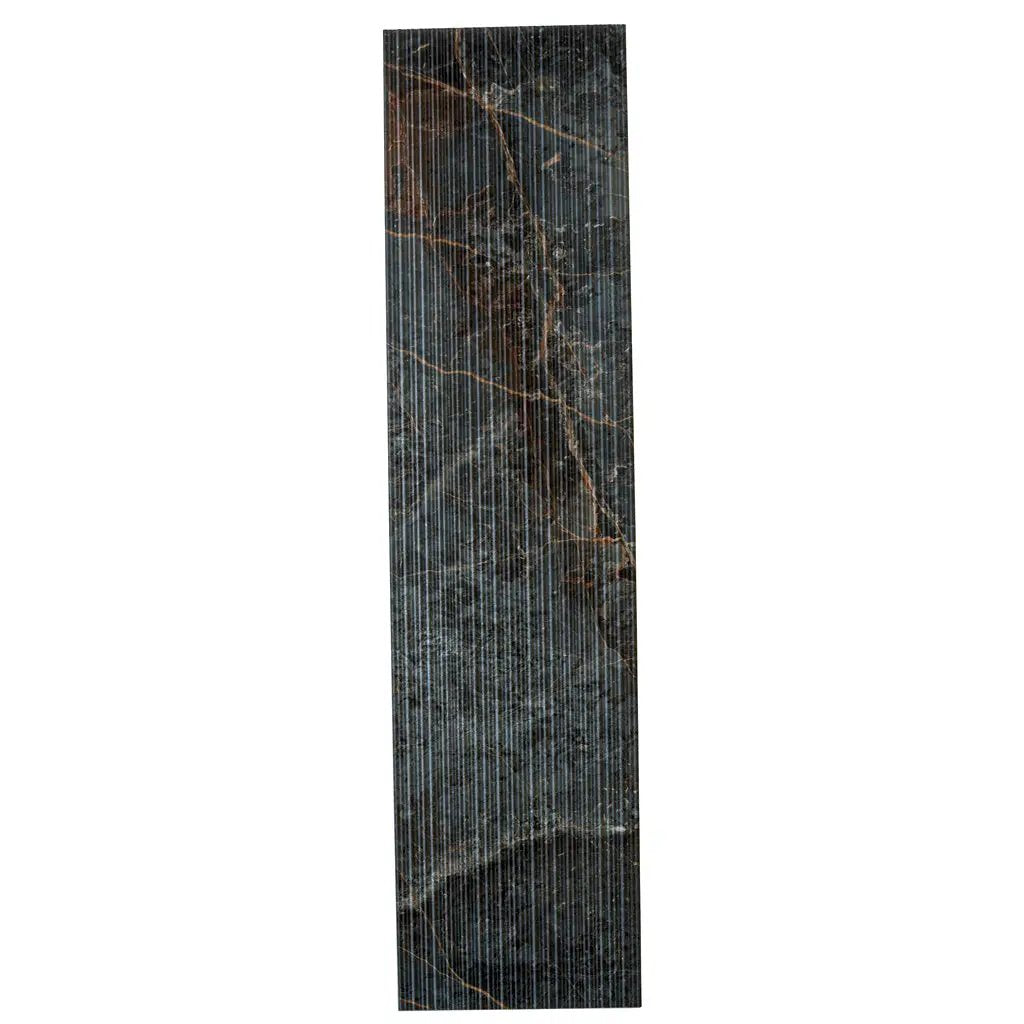 Slate Gray with Molten Copper 12x48 Matte Porcelain Large Format Tile (3 pack, 11.63 sq ft/case) by Apollo Tile