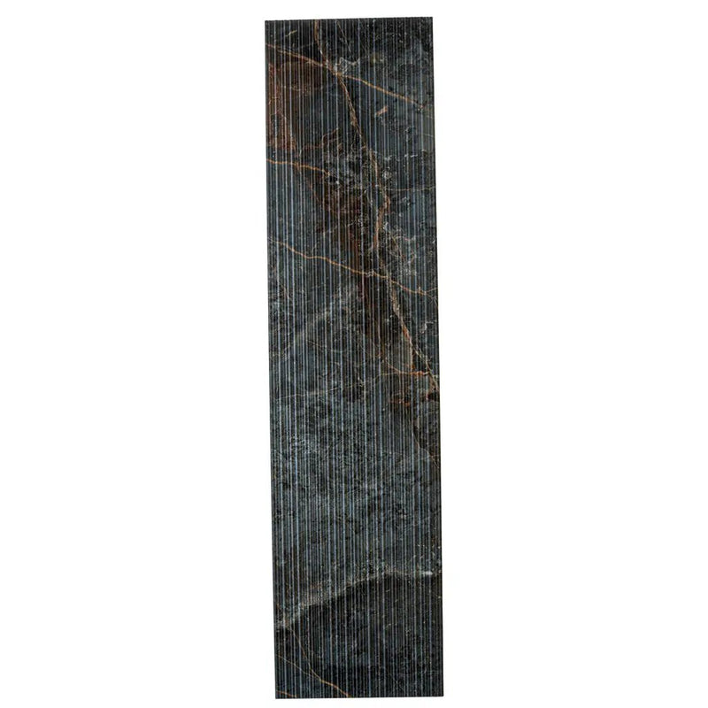 Slate Gray with Molten Copper 12x48 Matte Porcelain Large Format Tile (3 pack, 11.63 sq ft/case) by Apollo Tile