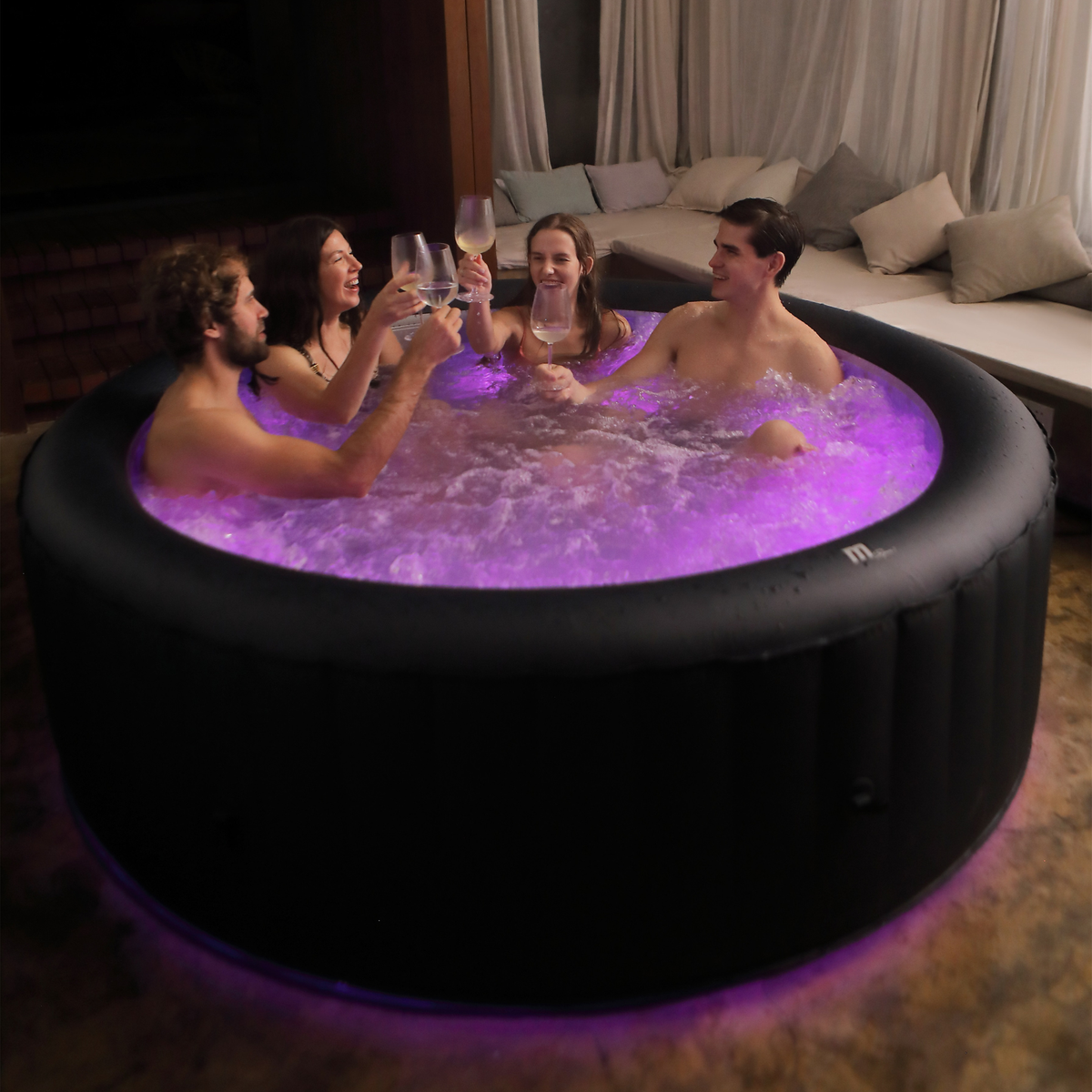 MSPA | AURORA | Urban Series | Inflatable Hot Tub & Spa | Light up the night | Upto 6 Person, photo 28 of 42