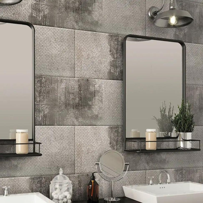 Gray 12x40 Matte Field Ceramic Tile (2 pack, 6.24 sq ft/case) by Apollo Tile