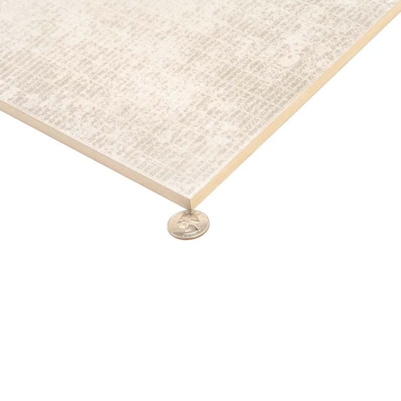 Bone White 12x40 Field Matte Ceramic Tile (2 pack, 6.24 sq ft/case) by Apollo Tile