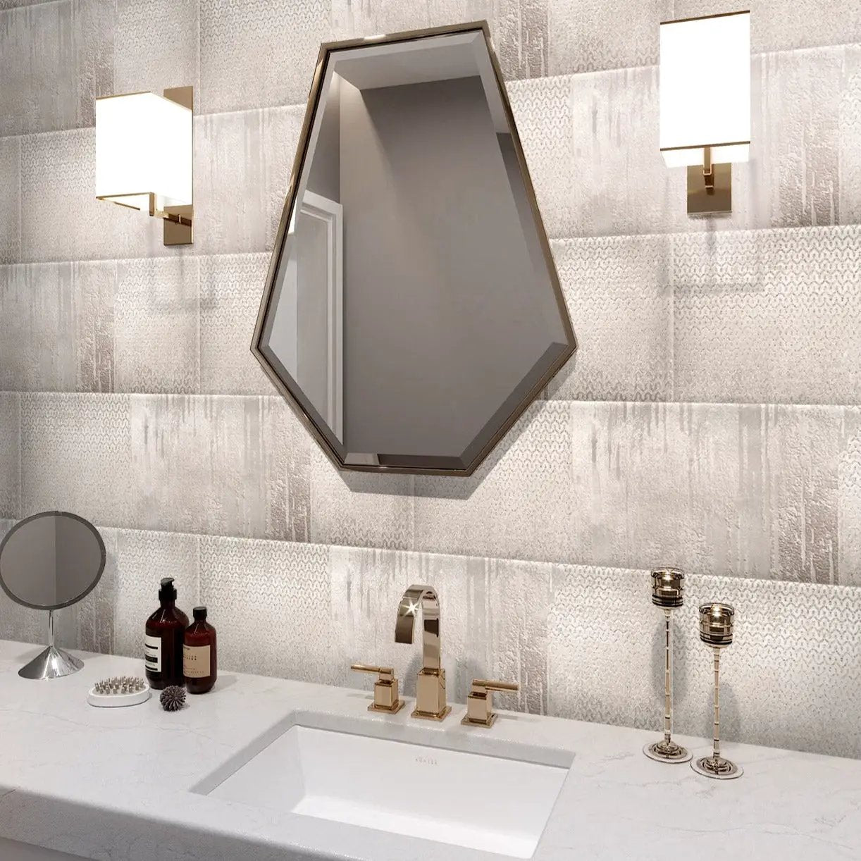 Bone White 12x40 Matte Field Ceramic Tile (2 pack, 6.24 sq ft/case) by Apollo Tile