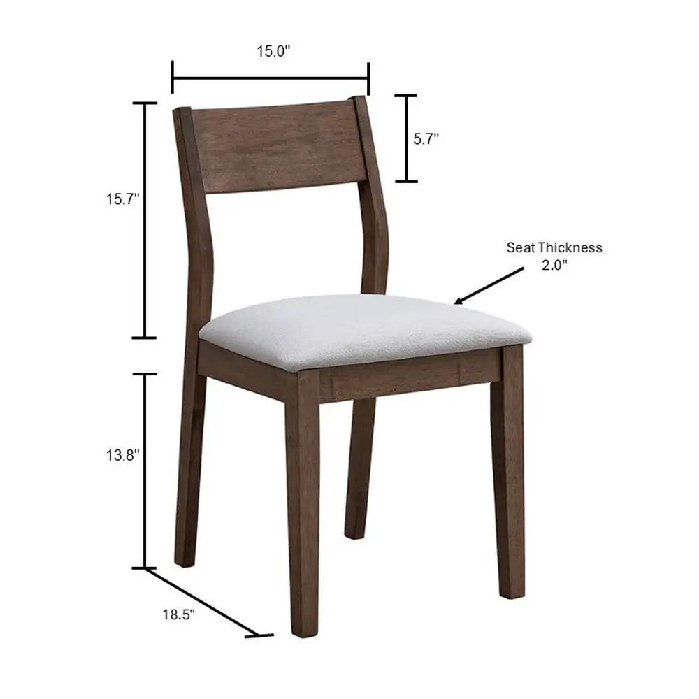 ACTU 59” Solid Wood Mid-Century Modern Dining Table Set for Small Spaces (Seats 4–6) by ACTU FURNITURE