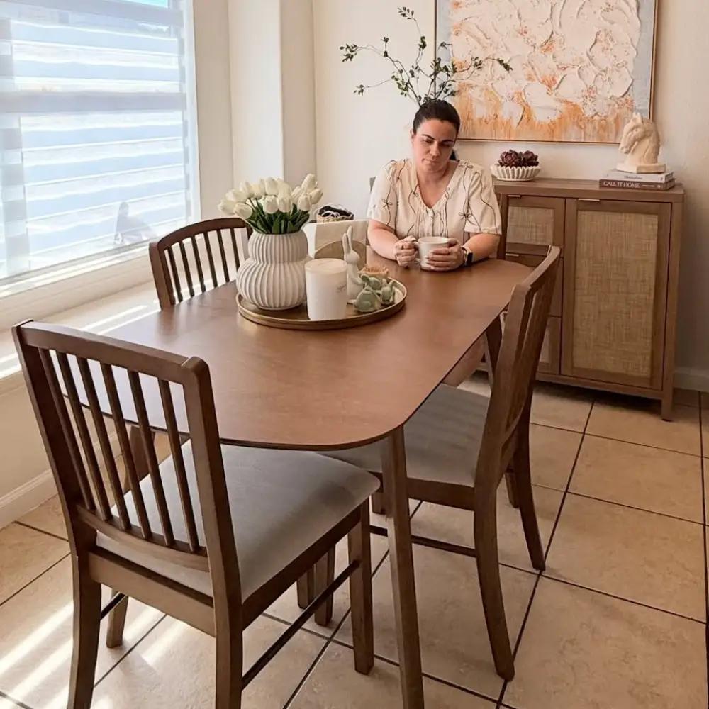 ACTU Extendable Dining Table Set for Small Spaces (Seats 4–6) by ACTU FURNITURE