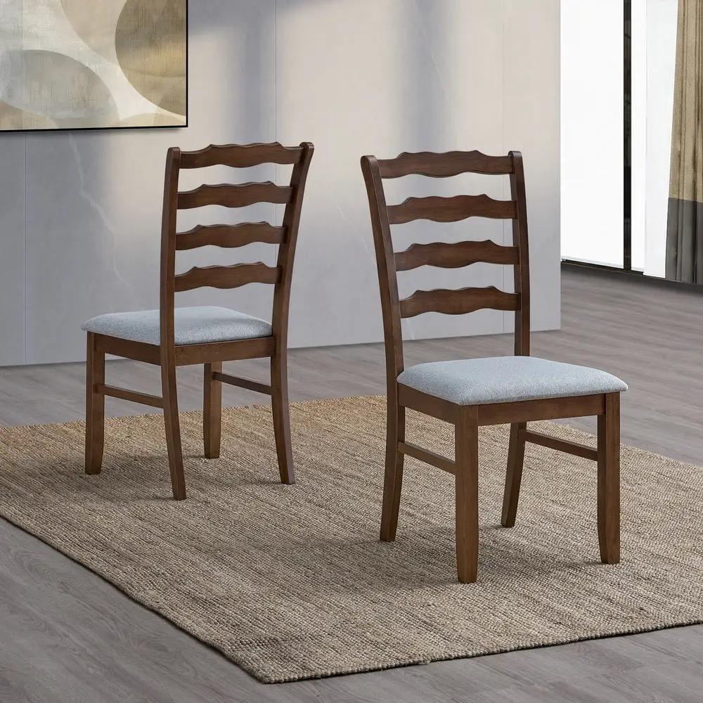ACTU Farmhouse Dining Table Set with Upholstered Chairs for 4–6 by ACTU FURNITURE